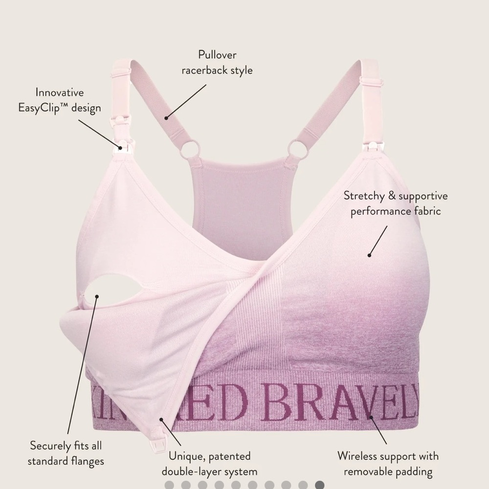 Kindred Bravely Pink Nursing Bra